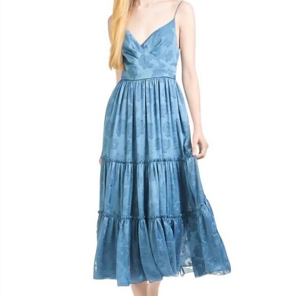 NWT Sachin and Babi Dalia midi tiered dress size 8 - Picture 1 of 17